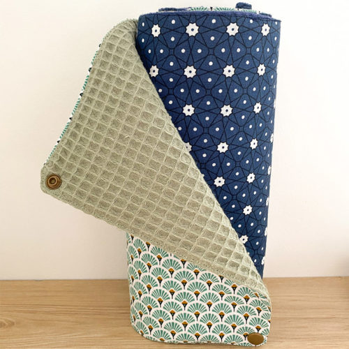 Rouleau-essuie-tout-lavable-duo-kaki-bleu-Les-mimignonneries-couturière-morbihan