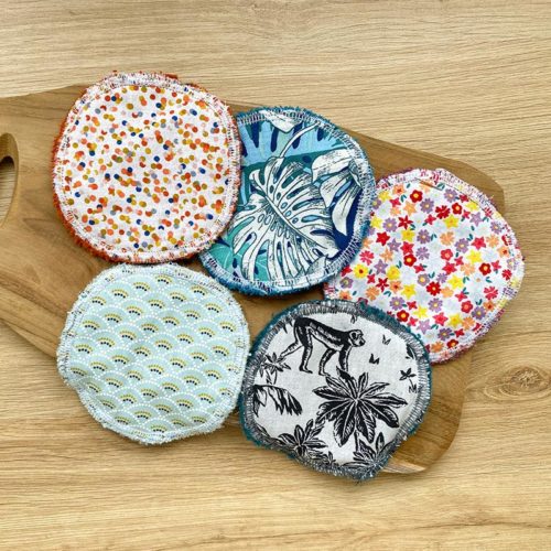 Lingettes-coton-lavables-coton-fantaisie-éponge-face-Les-mimignonneries-couturière-morbihan