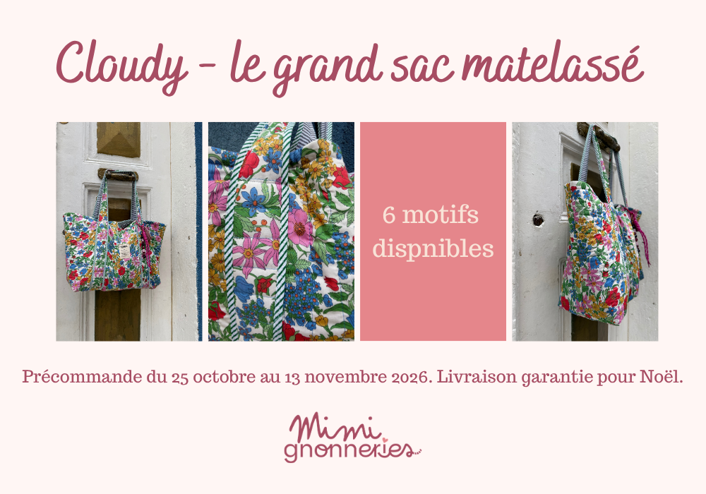 Cloudy le sac matelassé les mimignonneries